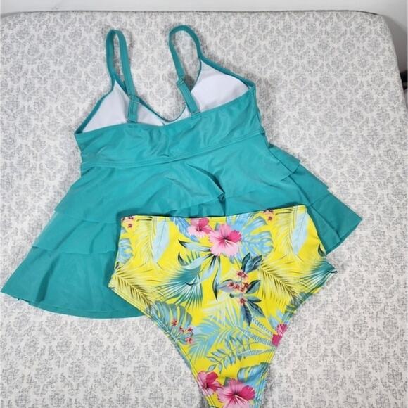 NWT Shein Two Piece Tankini Size 1XL - Picture 3 of 4